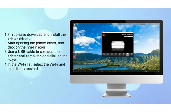 03 Deli Printer P3100 modello WiFi-Mobile-Airprint