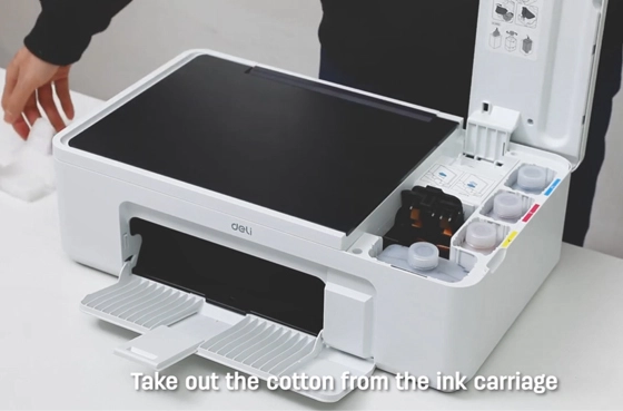 02 testina di stampa adatta stampante Deli D311NW stampante a getto d'inchiostro