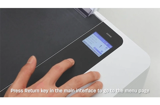 10 calibrazione tramite stampante stampante Deli D311NW stampante a getto d'inchiostro