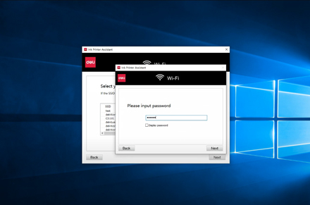 Impostazione della rete del Computer stampante Deli stampante a getto d'inchiostro D311NW