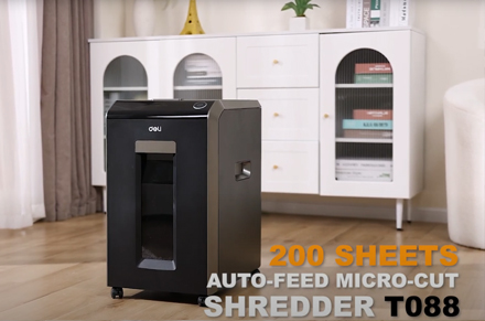 Deli Auot Feed Paper shredder ET088