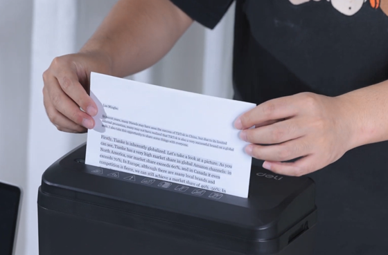 01 Deli ET016 distruggidocumenti di tipo base piccolo