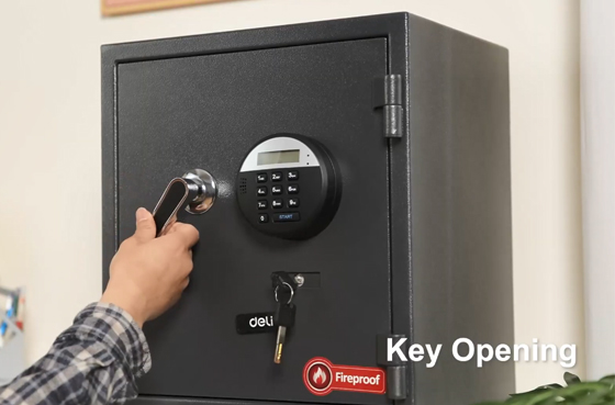 01 Deli serie ET580 scatola ignifuga con Password elettronica